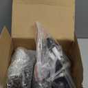 Youngever 6 Pack Empty Glass Pump Bottles, 2 Pack 16 Ounce and 4 Pack 8 Ounce Pump Bottles, Soap Dispenser, Refillable Containers (Amber)