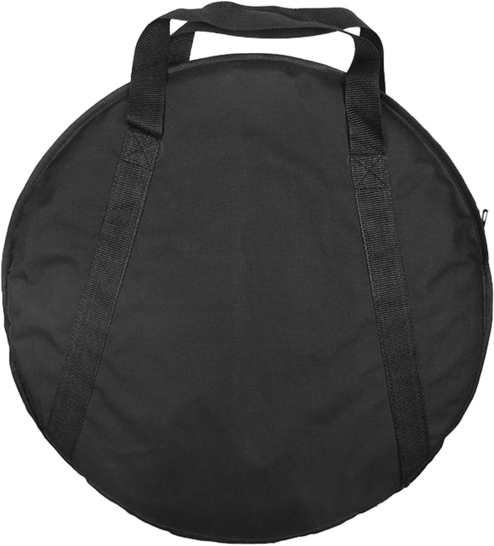 Cymbals Carrying Case Bag With Carry Handle Round Container Travel Backpack Storage Handbag Protection Bag, Small