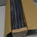 2 Pack Modern Black Curtain Rods Set for Windows 66 to 120 Inches Adjustable Length Heavy Duty 1" Diameter Window Curtain Rod with Decorative Finials for Outdoor Bedroom Kitchen Living Room