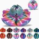 Gear Ball, 3D Printed Gear Ball, Gear Sphere Fidget Toy Stress Relief Toy for ADHD, Anxiety Relaxing Toy for Adults at Work/Study/Travel (RainbowColor, TwistedLine)