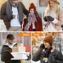 6 x ATERCEL Winter Gloves for Men & Women - Thermal Gloves for Cold Weather, Snow & Running/Biking with Touchscreen Fingers (Gray, S)