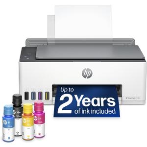 HP Smart Tank 5101 Wireless All-in-One Refillable Printer, Scanner, Copier with 2 Years of Ink Included, Wireless (2.4ghz only) Printer-for-Home use (1F3Y0A)