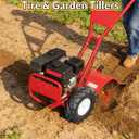 RONPOW 4.80/4.00-8 Rear Tine Tiller Tires, Tube Type Pneumatic Outer Tires (Inner Tube Required, Not Included), 16 Inch Replacement Tire, 400 Lbs Load, Fits Garden Tiller & Farm Equipment, 2 Pack