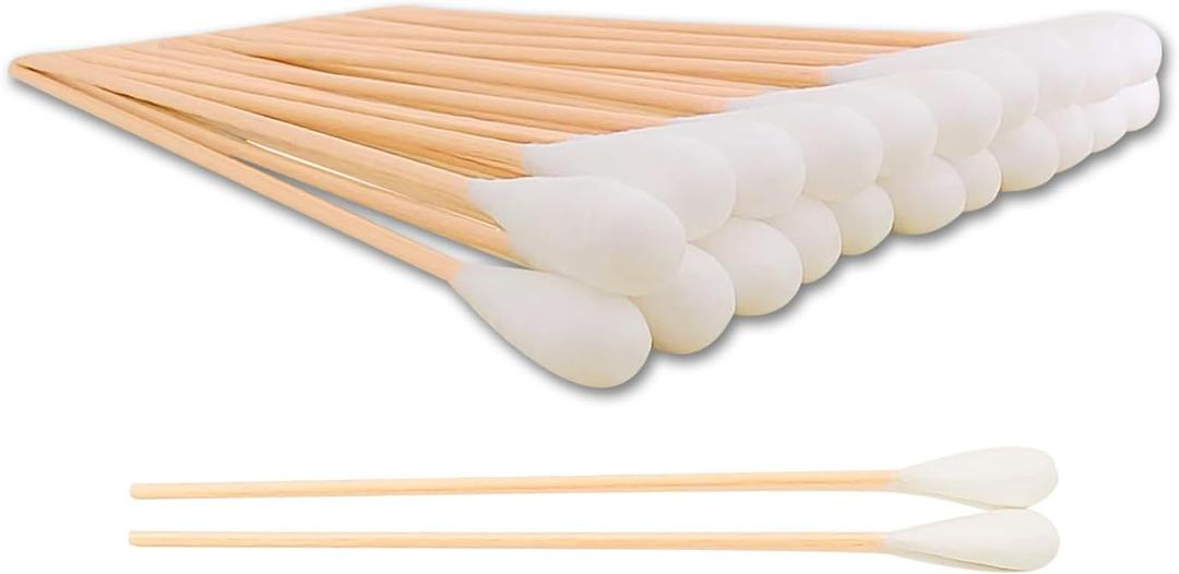 6 Inch Long Large Cotton Swabs,150pcs Large Cotton Buds with Bamboo Handle for Dogs, Specifically Designed for Dogs,Professional Big Cotton SwabsDogs Ears Large Cotton Swabs