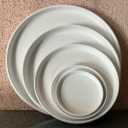 15 Inch Large Ceramic Saucer - Ceramic Drainage Tray for Plant Pot (Matte White)