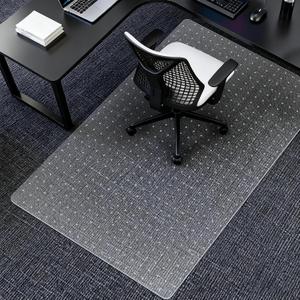AiBOB Office Chair Mat for Carpet, 32" x 48" Heavy Duty Computer Desk Chair Mats for Carpeted Floors, Easy Chair Movement Hard Clear Carpet Chair Mats, Ship Flat