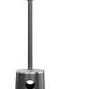 EAST OAK 50,000 BTU Patio Heater with Sand Box, Table Design, Double-Layer Stainless Steel Burner, Wheels, Triple Protection System, Outdoor Heater for Home and Residential, Polar Night (Black)