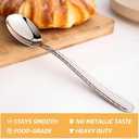 12 Pieces Heavy Duty Teaspoons Set, Tea Spoons Silverware, Food Grade Stainless Steel Dessert Spoons, Mirror Polished and Dishwasher Safe