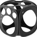 Collapsible Balloon Sizer Cube Box with 13 Sizes (2-12 Inch), Black No Assembly Required Measurement Tool for Balloon Decorations, Arches and Columns (Black)