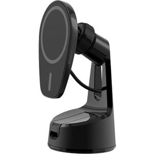 Scosche MPQ6 Magnetic Phone Holder for Car Dashboard/Windshield, 15W Wireless Fast Car Charger Stand, Hands Free Cell Phone Mount Compatible with iPhone 17/16/15/14/13/12 Series & MagSafe Case