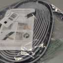 Extra Long Kerf Weather Stripping Door Seal for Large Gaps and Easy Installation (19.7FT, Black)