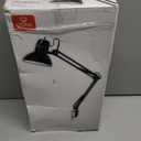 Globe Electric 56963 31.5" Multi-Joint Desk Lamp with Metal Clamp, Black, On/Off Rotary Switch on Shade, Partially Adjustable Swing Arm, Home Essentials, Reading Light, Office Dcor