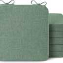 AddGrace Chair Cushions for Dining Chairs 6 Pack 16x16inch Sage Green
Non Slip, Removable Cover with Ties, Textured Fabric, for Kitchen Dining Room Indoor, Hard Wooden Chairs, Family Gathering