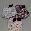 Washable Dog Diapers (3 Pack), Reusable Dog Diapers for Doggie Heat Period, Reusable Doggie Diaper for Female Dogs (Medium) (Medium (12"-15" Waist), Flower)
