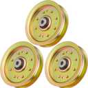 Idler Pulley for 753-08171 956-04129 Cub Cadet RZT50 LTX1050 LTX1046 GT2550 Troy-Bilt GT50 GT54 RZT42 TB42 Fits 38" 42" 50" 54" Deck Riding Lawn Mower Tractor (3 Pack)