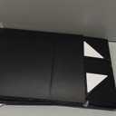 Stockroom Plus Gift Boxes with Lids - 9.5 x 9.5 x 3.5 In, 6-Pack Glossy Black Square - Magnetic Closure & Reusable Decorative Cases for Groomsmen Proposal & Bridesmaid