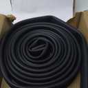 20FT 0.19" P-Bulb EPDM Rubber Garage Door Bottom Seal  Weather Stripping for Single-Channel Doors, Black