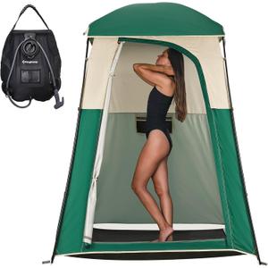 KingCamp Shower Tent, Portable Privacy Tent Outdoor Camping 1/2 Room Toilet Tents with Shower Bag & Dressing Room for Travel Beach Tailgate