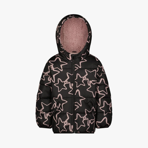 Carter's Girls' Winter Coat Puffer Jacket with Sherpa Lined Hood 4T