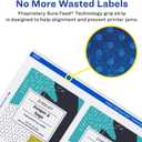 Avery Matte White Rectangle Labels, Sure Feed Technology, 3-1/3" x 4", 150 Matte White Printable Labels