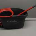 O-Cedar EasyWring Microfiber Spin Mop, Bucket Floor Cleaning System, Red, Gray, Standard