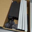 Mini Fridge Stand with Silicone Drip Tray, Universal Adjustable Base with 12 Strong Feet, 23.6" x 23.6" Mini Fridge Mat, Suitable for Small Refrigerator, Portable Compact Washer or Dryer, Black