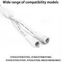 1 to 2 Y-Splitter Fits for Govee Permanent Outdoor Lights IP68 Waterproof 3-Pin Extension Cord (1 Female to 2 Male)