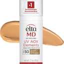 EltaMD UV AOX Elements Tinted Mineral Face Sunscreen Lotion, Tinted Moisturizer for Face SPF 50 with Antioxidants, For Dry Sensitive Skin 1.7 oz Pump