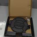 Uno Casa Cast Iron Tortilla Press 8 Inch - Tortilla Maker Press, Pre-Seasoned Roti Maker with 100 Pcs Parchment Paper - Heavy Duty Quesadilla Maker for Homemade Flatbreads, Rotis, Empanadas