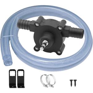 PEISONFFEI Portable Self-Priming Hand Drill Pump for Water and Liquid Transfer Kit with Water Hose Versatile for Home and Outdoor Applications