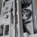 65 Inch Ceiling Fan No Light with Remote, Black Large Ceiling Fan Without Light with Quiet Reversible DC Motor, 6-Speeds, 8 Blades, Indoor/Outdoor Modern Ceiling Fans for Patios, Living Room, Garage