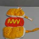 hoyuwak Hot Dog Pet Costume Funny Cute Food Hot Dog Costume for Pet Halloween Cosplay, Small