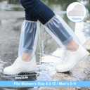 20Pcs(10 pairs) Thickened Waterproof Shoe Covers for Rain, Clear Rain Shoe Covers, One Size Fits Most, 10P L Adults