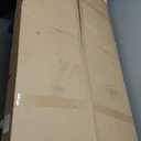 2-Tier Washer Dryer Countertop with 2.75" H Edge Rails, 54" W x 27.55" D Laundry Countertop for Folding Clothes, Washer and Dryer Topper with Non-Slip Pad (Dark Walnut)