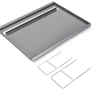 Hisencn 25.6" x 16.7" Griddle for Gas Grill, Cast Iron Griddle FlatTop Insert for Nexgrill, Weber, Charbroil, Pit Boss, Traeger, Camp Chef and more Grill, Griddle for Outdoor Gas & Charcoal Grills