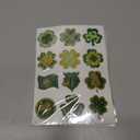 4 x 88Pcs St Patricks Day Temporary Tattoos Adult Shamrock Face Stickers Woman Irish Temporary Tattoo Stickers for Body St Pattys Accessories Irish Party Decor(clover88)