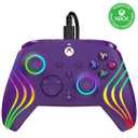 PDP Gaming Afterglow Wave Enhanced Wired Controller for Xbox Series X|S, Xbox One, Windows 10/11 PC, Advanced Programmable Gamepad, Customizable Lighting, Licensed by Microsoft, Companion App: Purple