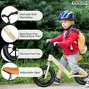 Bobike Toddler Balance Bike Toys for 2 to 5 Year Old Girls Boys Adjustable Seat and Handlebar No-Pedal Training Bike Best Gifts for Kids
