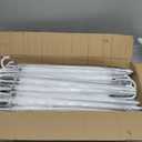 Reginary 30 Pieces Wedding Umbrellas Bulk Auto Open Stick Umbrellas with White European J Hook Handle Windproof Large Canopy Umbrella for Outdoor Wedding Bride Groom Photography Golf