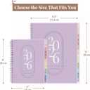 3 x Rileys 2026 Planner, Agenda Planner With Weekly And Monthly View, Daily Agenda Book And Yearly Planners Calendar Book, Spiral Bound With Tabs, Notes, Goals And Holidays (Lilac, 8 x 6 in)