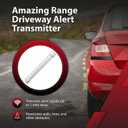 Dakota Alert Driveway Alarm System -DUAL-4k Plus Bundle - DAPT-4000 Driveway Alarm & RE-4K Plus Receiver, Directional Vehicle Sensor, Driveway Alarms Wireless Outdoor Weatherproof, 1-Mile-Long Range