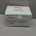 Electric-Lunch-Box-Heated-Food Warmer, 80W Heating Lunchbox for Adults, 2 Pack 1.5L Stainless Steel Containers, 12/24/110V Lonchera Elctrica Porttil for Work/Car (Matte Black)