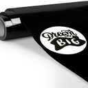 TransWonder Black Puff-Vinyl-Heat-Transfer 3D Puff Vinyl Puff Heat Transfer Vinyl - 12x20ft