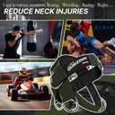 GurZinn Neck Harness Trainer - Adjustable 40" (100cm) Heavy Duty Rope & Neoprene Padding | Improve Neck Strength & Reduce Neck Pain | Gym & Home Use