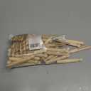 Juvale Wooden Clothespins - 4.3 x 0.5 in, 50 Pack, Light Brown - Heavy-Duty Outdoor Clothes Pins Wooden