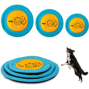 3 Packs Nylon Interactive Dog Flying Disc - Floating Dog Toys for Aggressive chewers - Water Toys for Dogs