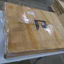 Pamapic Vanity Desk with Mirror and Lights,4 Drawers Golden Handles Makeup Vanity with Storage Stool,Power Outlet,3 Lighting Modes,Silent Slides (White)