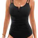 Womens One Piece Swimsuit Tummy Control - Slimming Bathing Suit V Wired Full Coverage 2025 Swimwear L