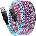 USB C Cable for iPhone 15 16 Pro Max Plus Carplay, 3.3ft RGB Light Up Gradual USB A to Type C Charger Cord LED Charging Cable for iPhone 15 16, iPad Air, iPad mini, Samsung Galaxy AI S24 S23, LG More