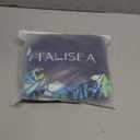 Talisea Tankini Swimsuits with Shorts - Two Piece Tummy Control Bathing Suits High Neck Swimwear With Two Side Pockets (XX-Large, Green Leaves)